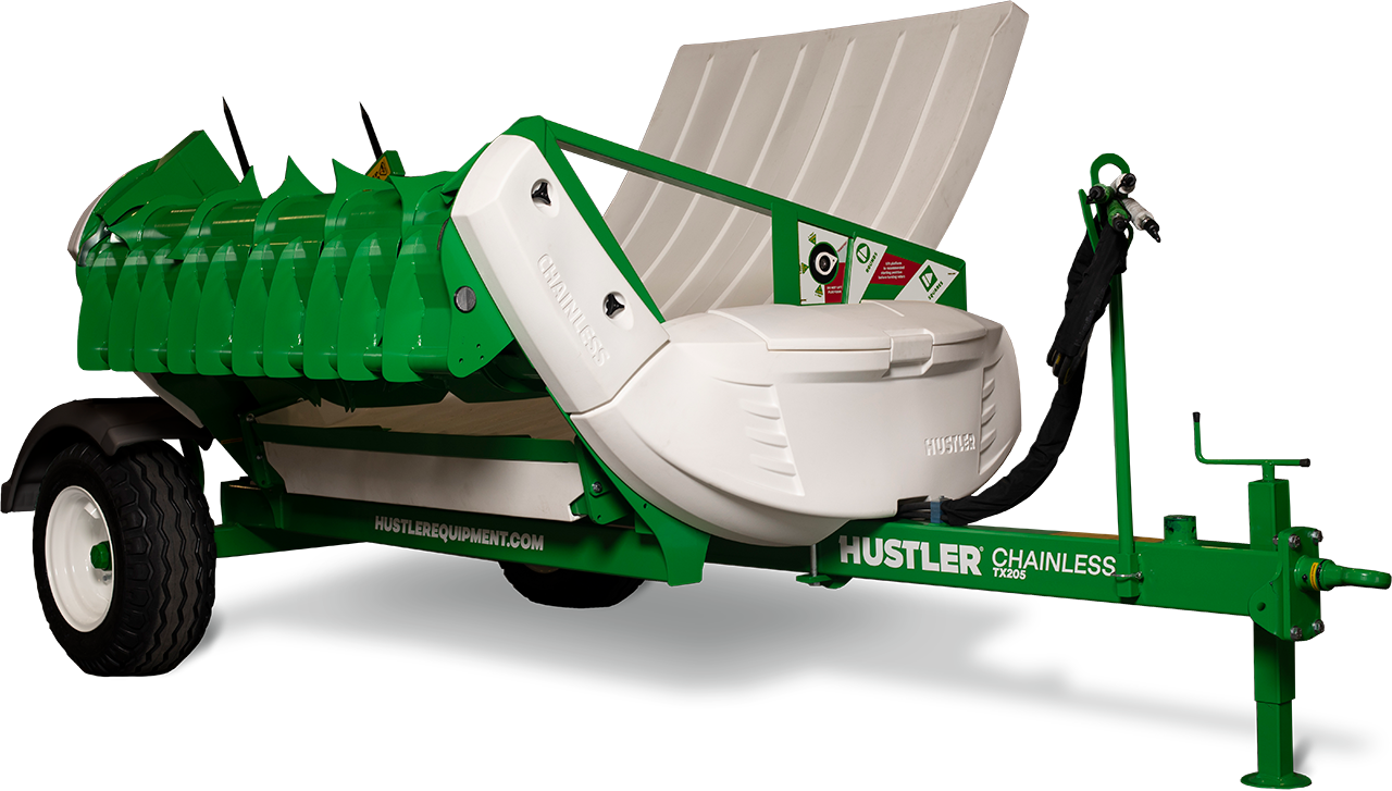 HUSTLER Trailed Chainless Bale Processors