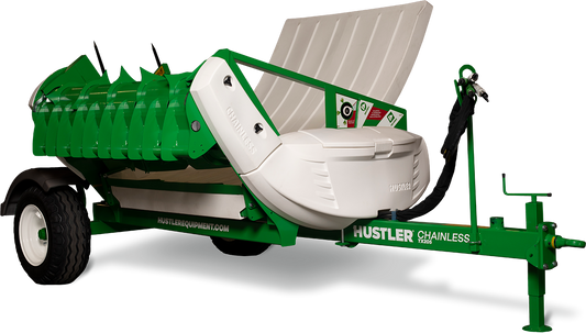 HUSTLER Trailed Chainless Bale Processors