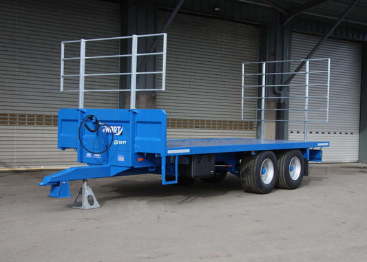 Flat Top Trailer. Heavy Duty Equipment Hauling Flat Tops 8-22t