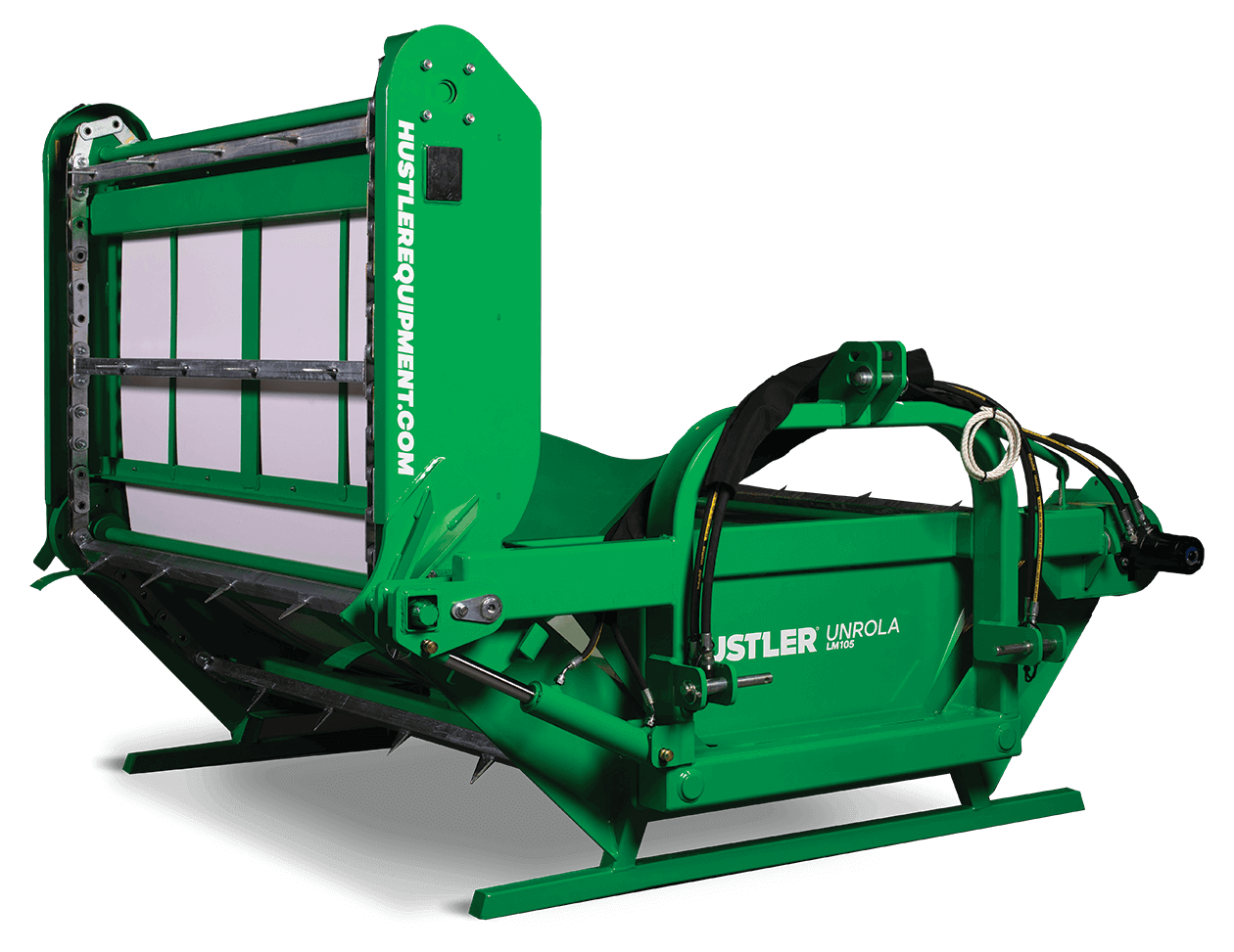 HUSTLER Bale Unroller Hay Handler for Feedlot - Mounted