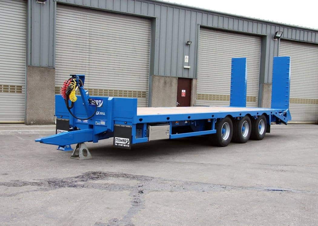 Low Loader Trailer. Heavy Duty Equipment Hauling Trailers 8-22t