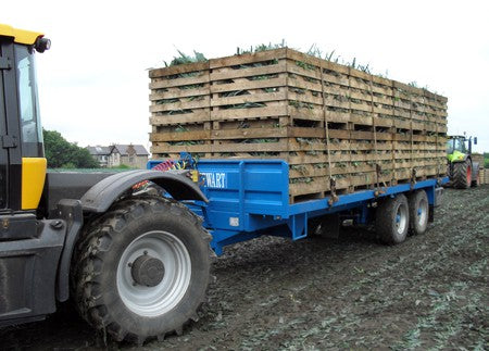 Flat Top Trailer. Heavy Duty Equipment Hauling Flat Tops 8-22t