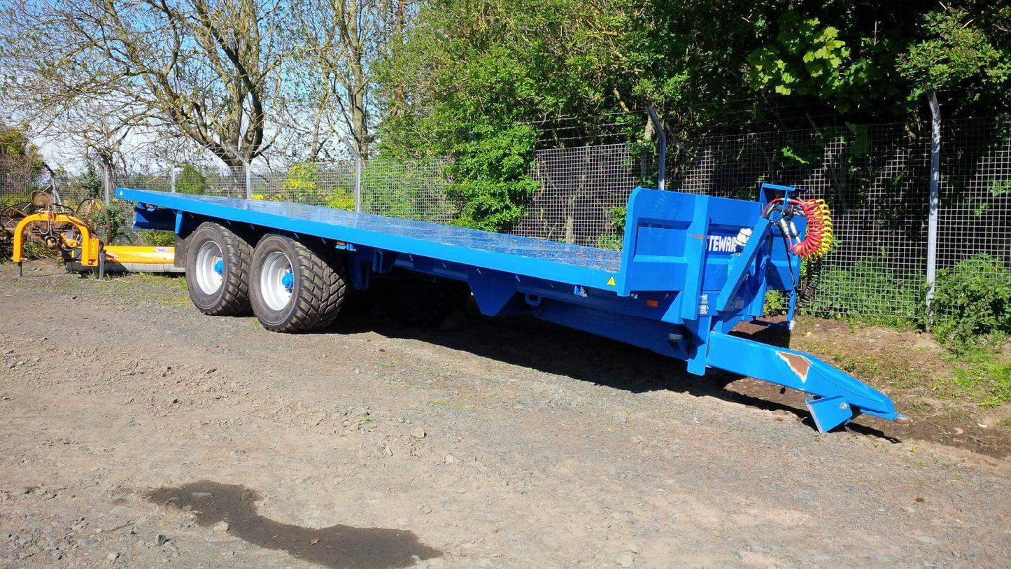 Flat Top Trailer. Heavy Duty Equipment Hauling Flat Tops 8-22t